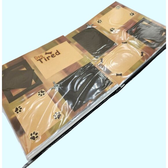 Dog-Themed Scrapbook Album Paw Prints & Bone Design Puppy Photo Book Pictures - Picture 12 of 16